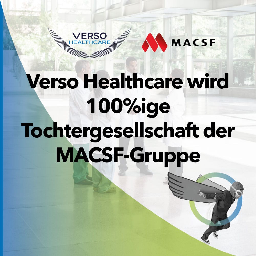 Verso Healthcare wird 100%ige Tochtergesellschaft der MACSF-Gruppe